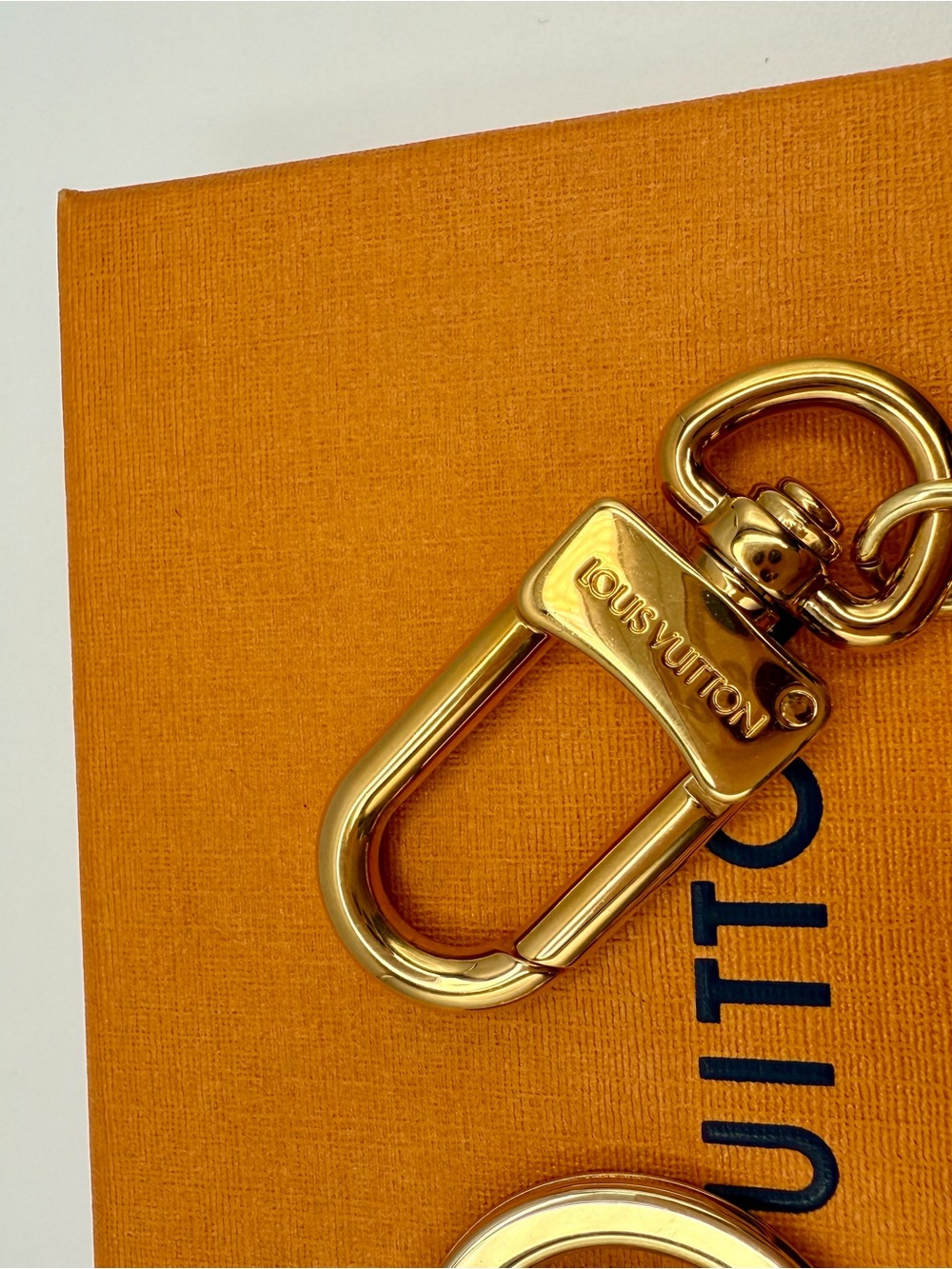 Louis Vuitton Gold-Tone Monogram Charm Key Holder - Multi Color - Picture 2 of 5